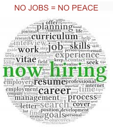No Jobs = No Peace!